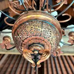 Lampu Joglo Tembaga Antik